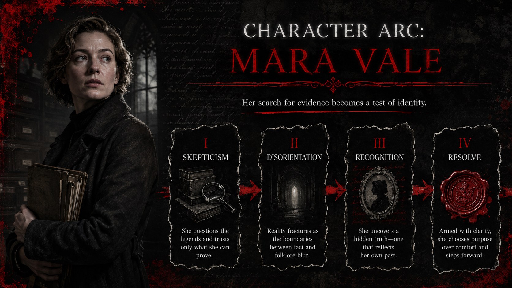 Gothic Horror Film Critique Deck presentation template, slide 10