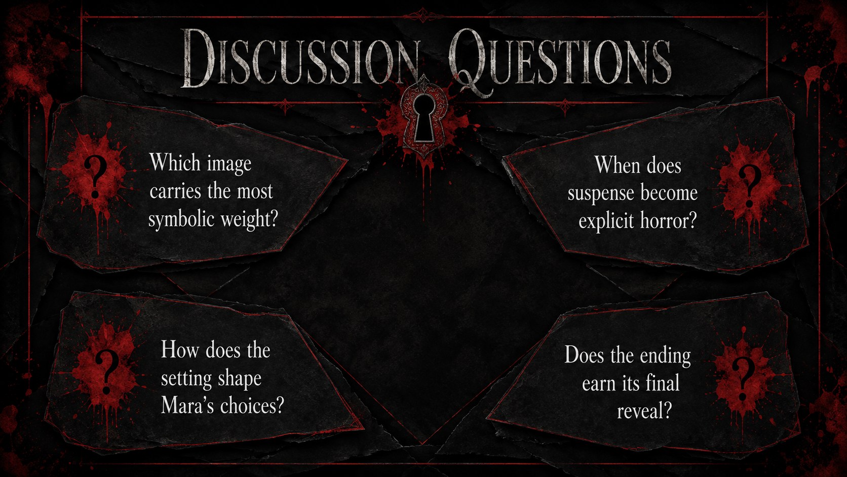 Gothic Horror Film Critique Deck presentation template, slide 14