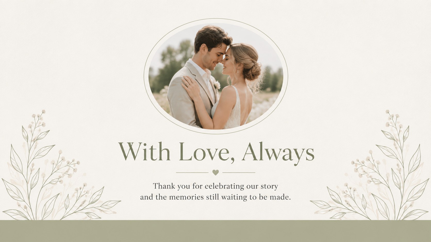 Green Anniversary Memory Book Slides presentation template, slide 15