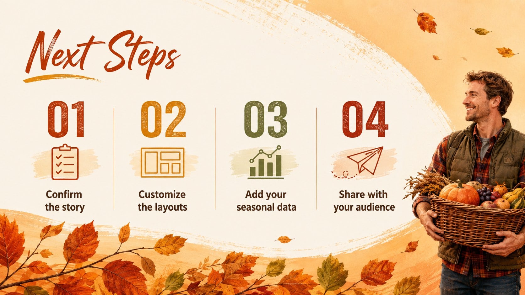 Harvest Season Presentation Theme presentation template, slide 15