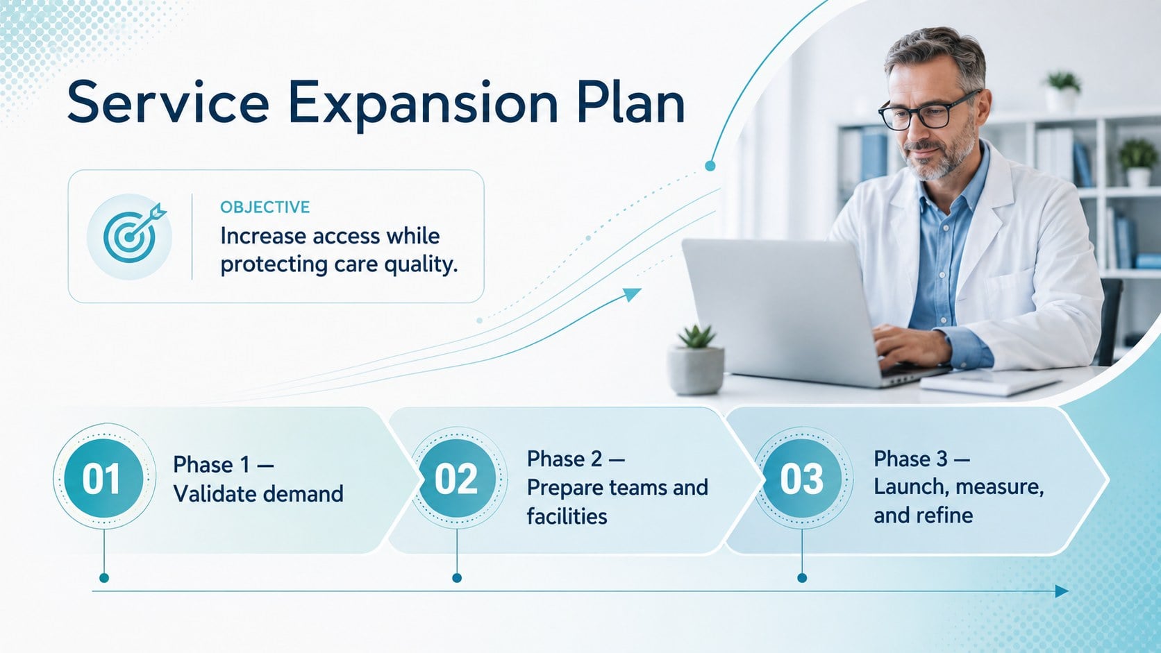 Healthcare Center Profile Slides presentation template, slide 14