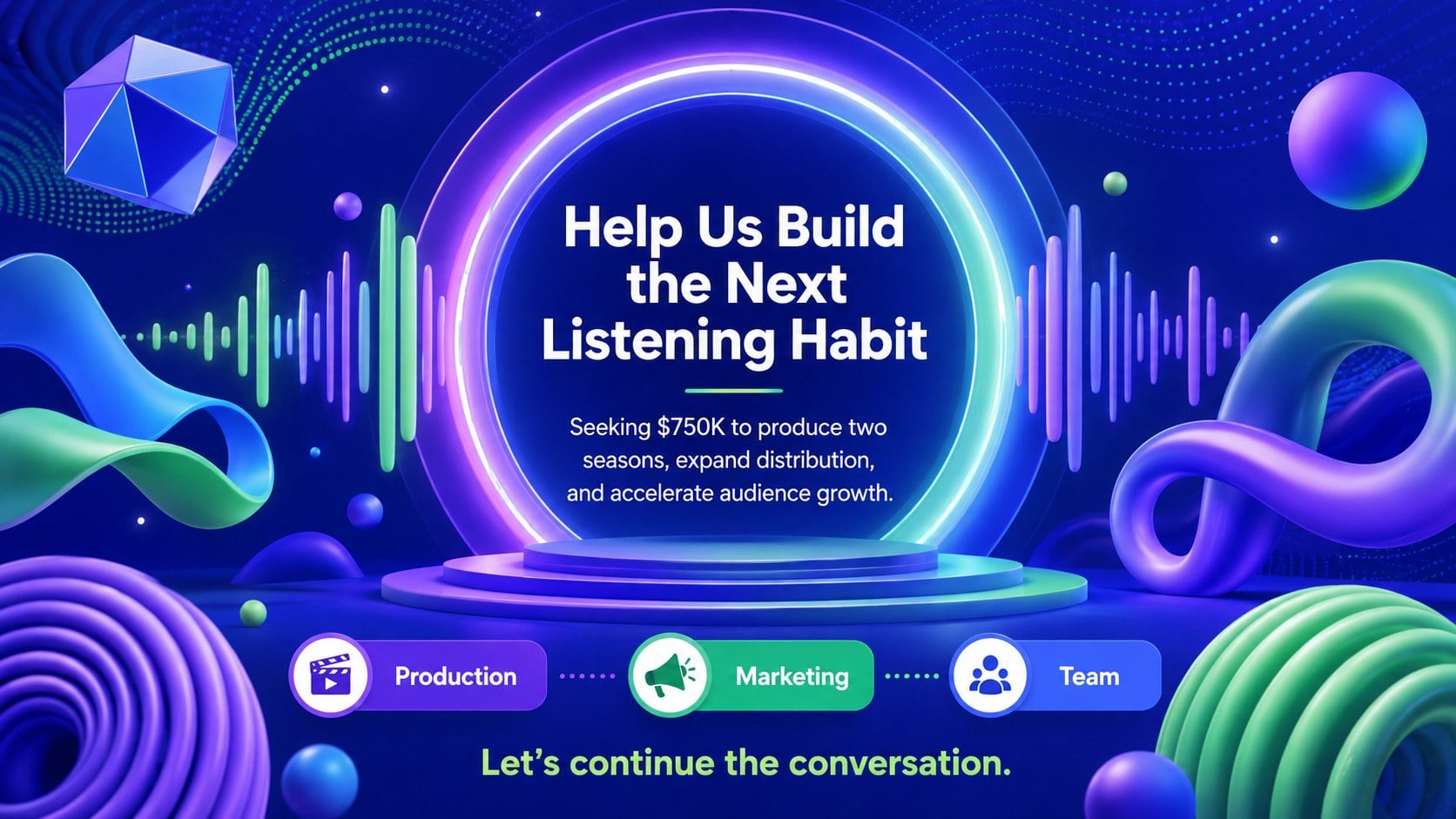 Immersive Audio Show Investor Presentation presentation template, slide 13