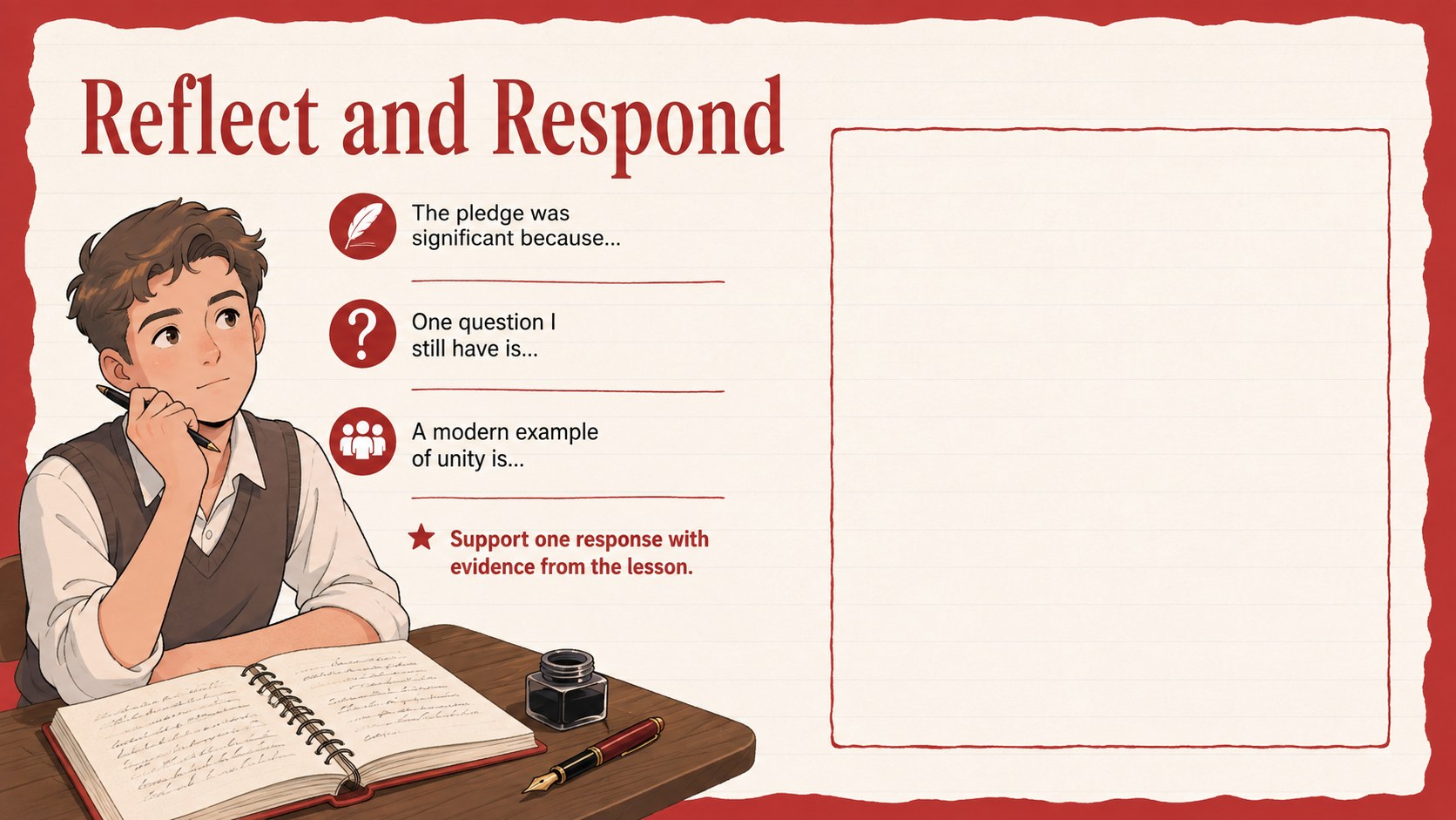 Indonesian Youth Pledge Classroom Deck presentation template, slide 14