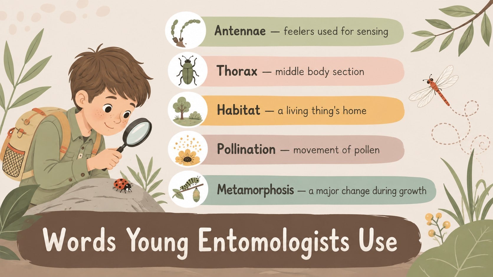 Insect Life Cycle Lesson Deck presentation template, slide 14