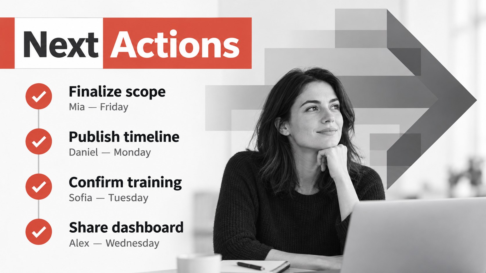 Internal Communications Briefing Deck presentation template, slide 14
