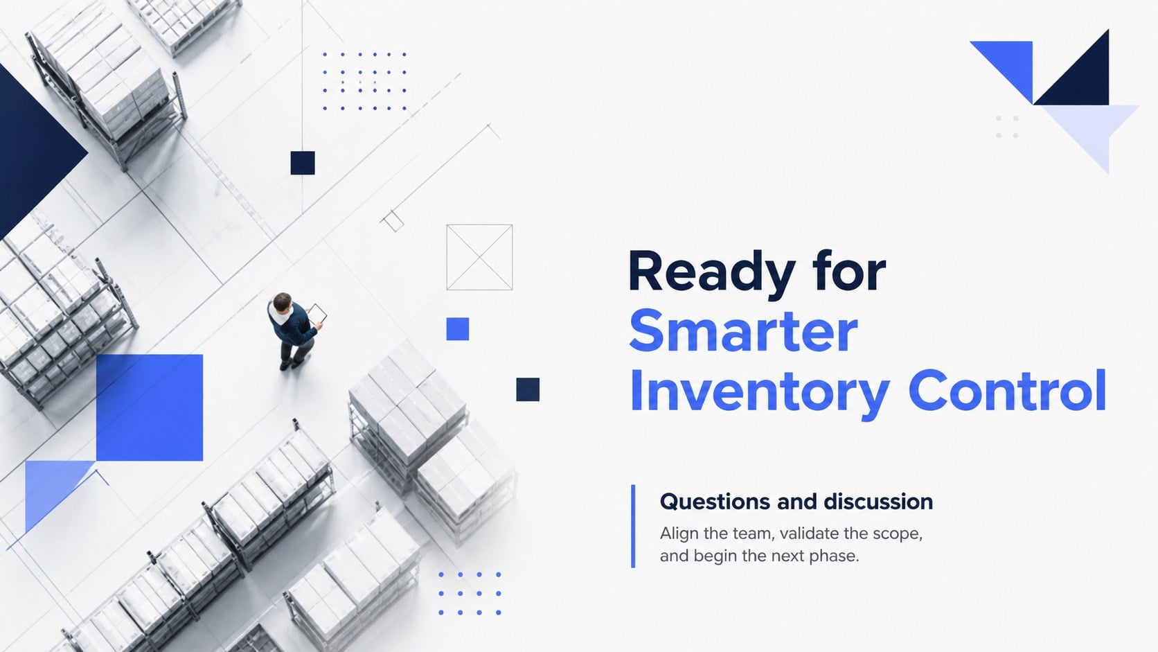 Inventory Control Proposal Deck presentation template, slide 16