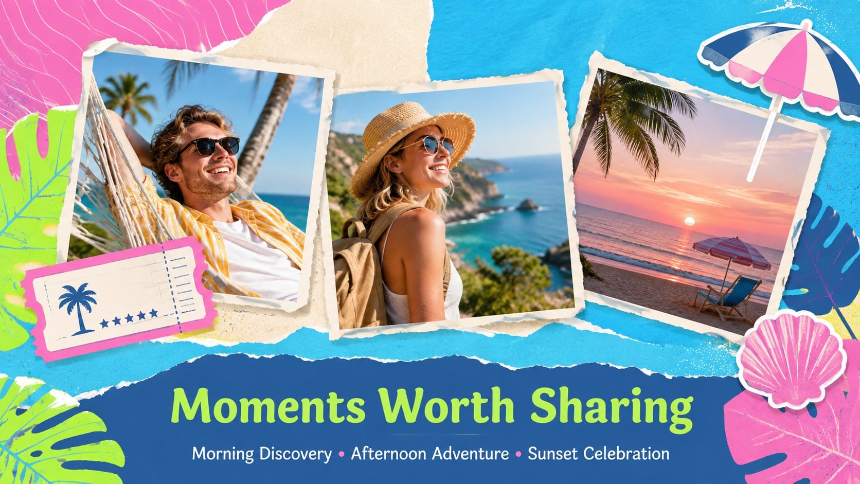 Island Sunshine Tropical Slides Deck presentation template, slide 11