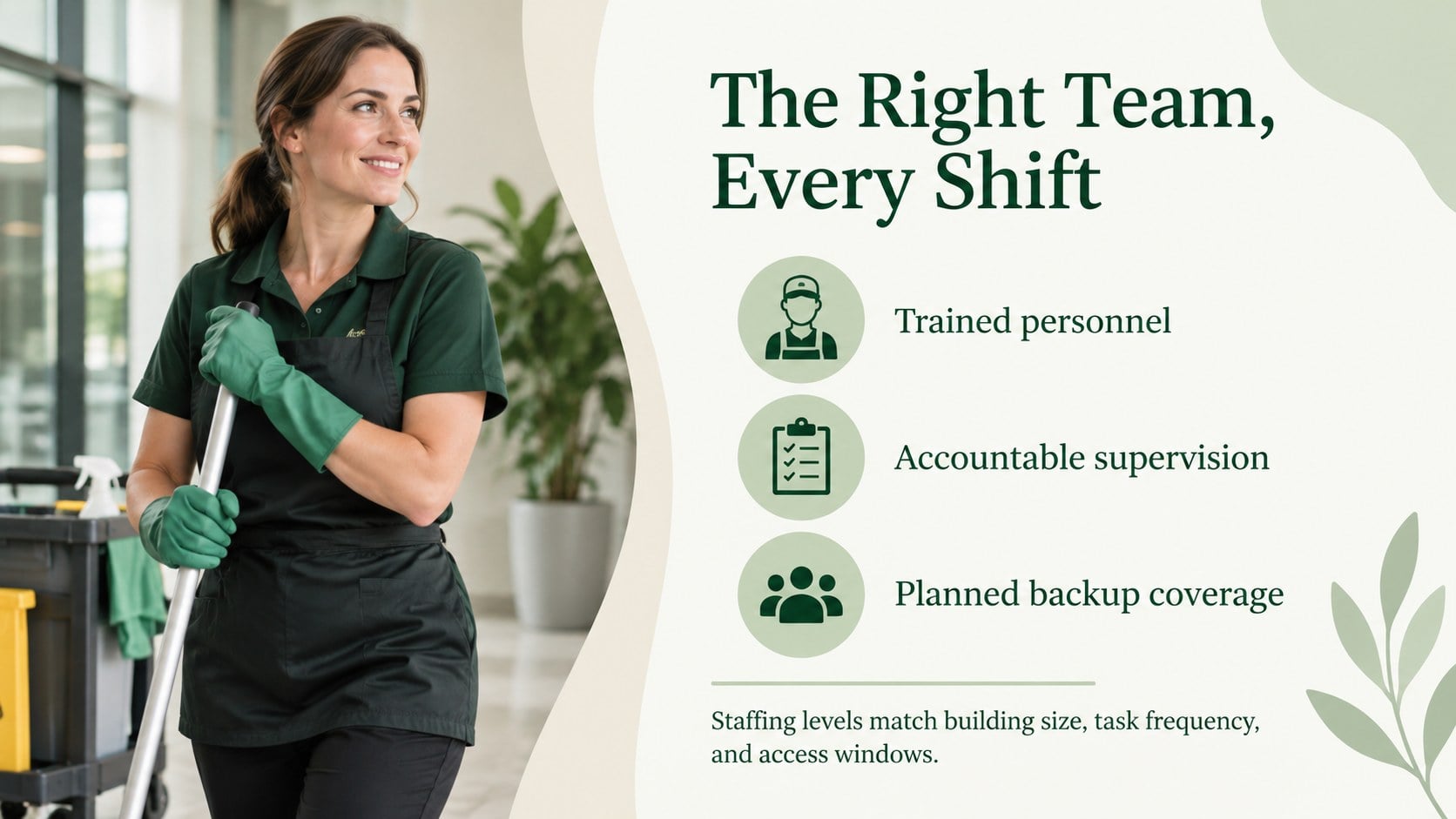 Janitorial Services Proposal Deck presentation template, slide 6