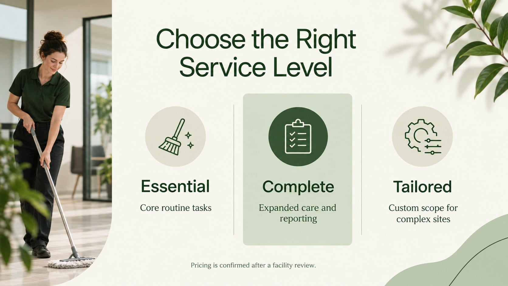 Janitorial Services Proposal Deck presentation template, slide 12