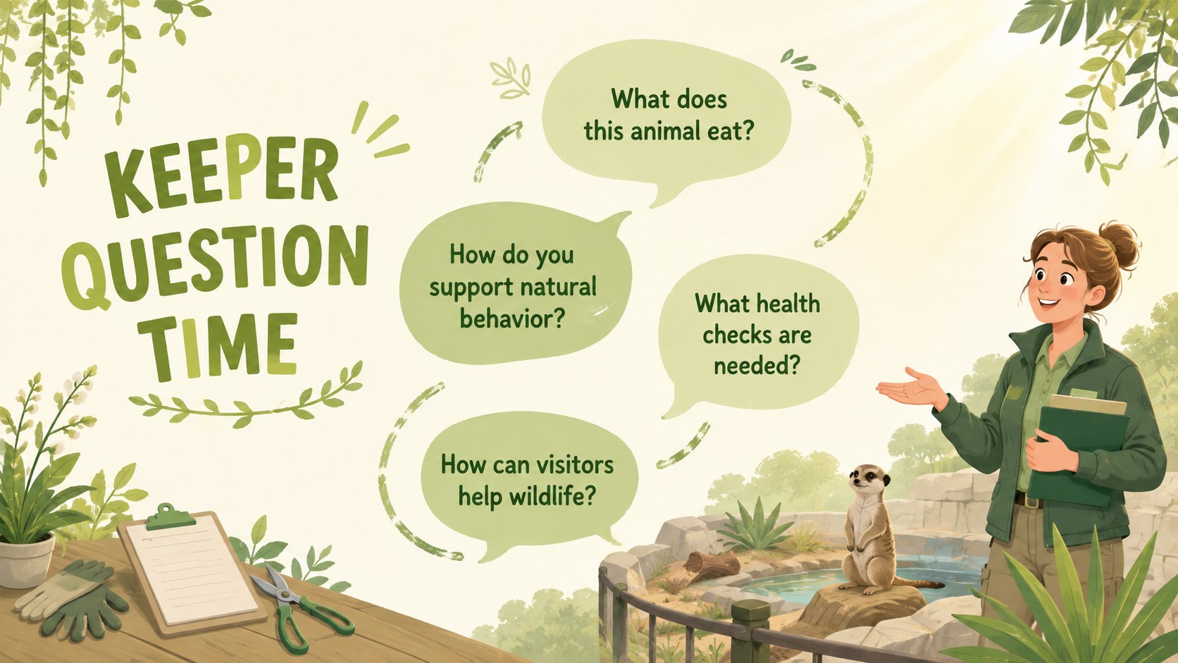 Jungle Zoo Adventure Lesson Deck presentation template, slide 10