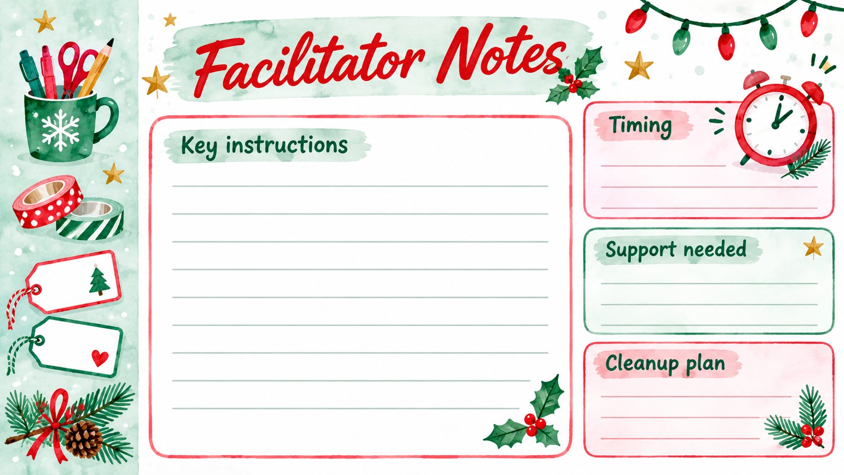 Kids Christmas Craft Workshop Slides presentation template, slide 13