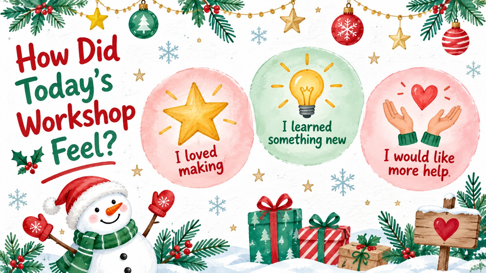 Kids Christmas Craft Workshop Slides presentation template, slide 14