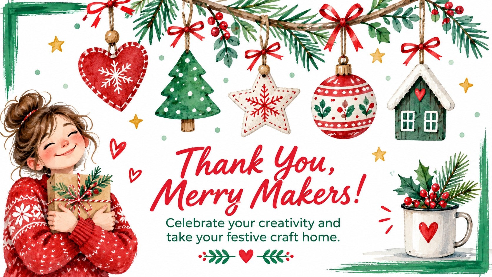 Kids Christmas Craft Workshop Slides presentation template, slide 15