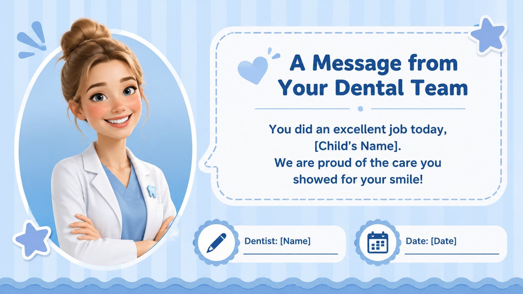 Modelo de apresentação Certificado da Fada do Dente para Crianças, slide 11