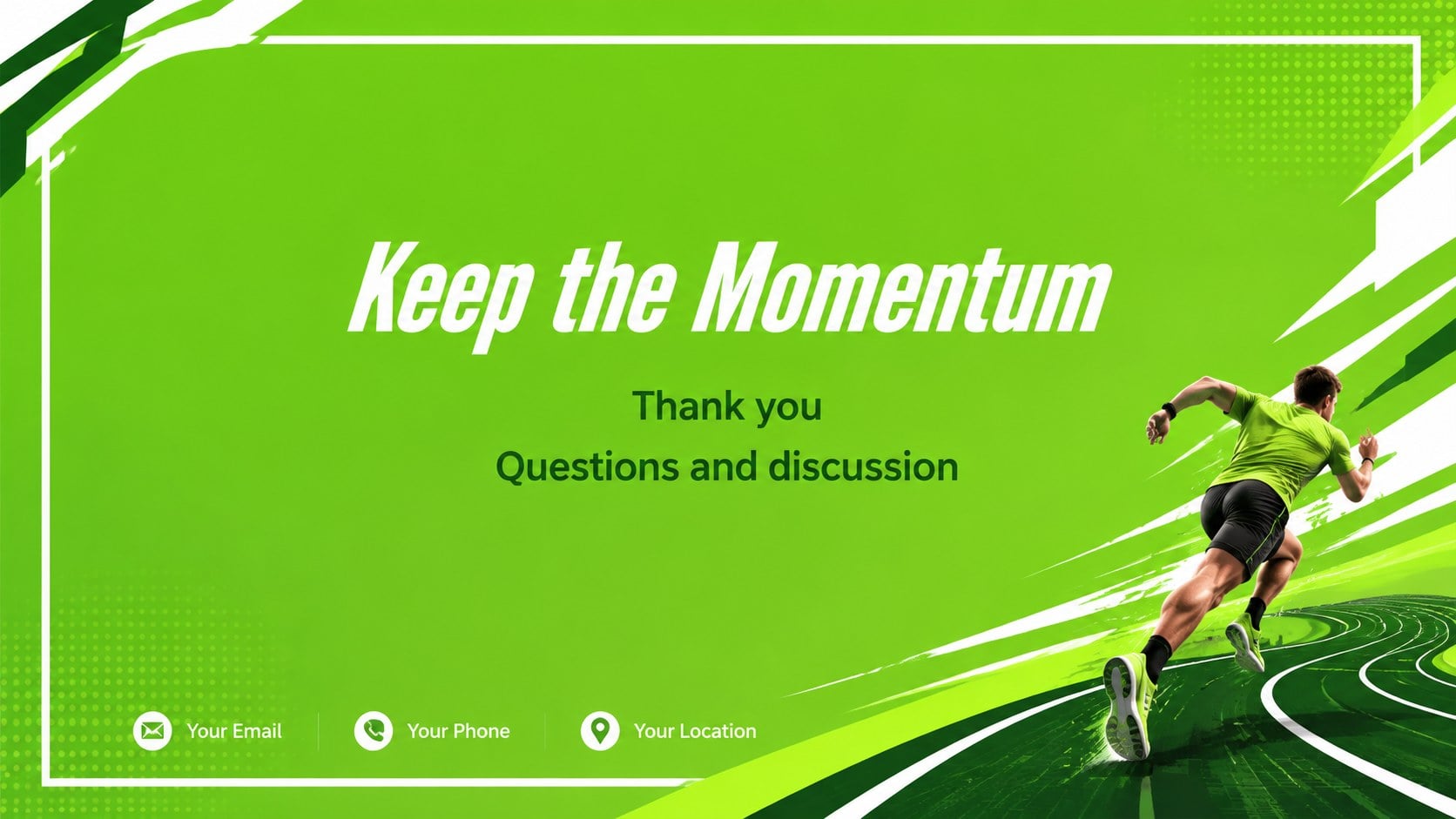 Kinetic Sports Presentation Theme presentation template, slide 16