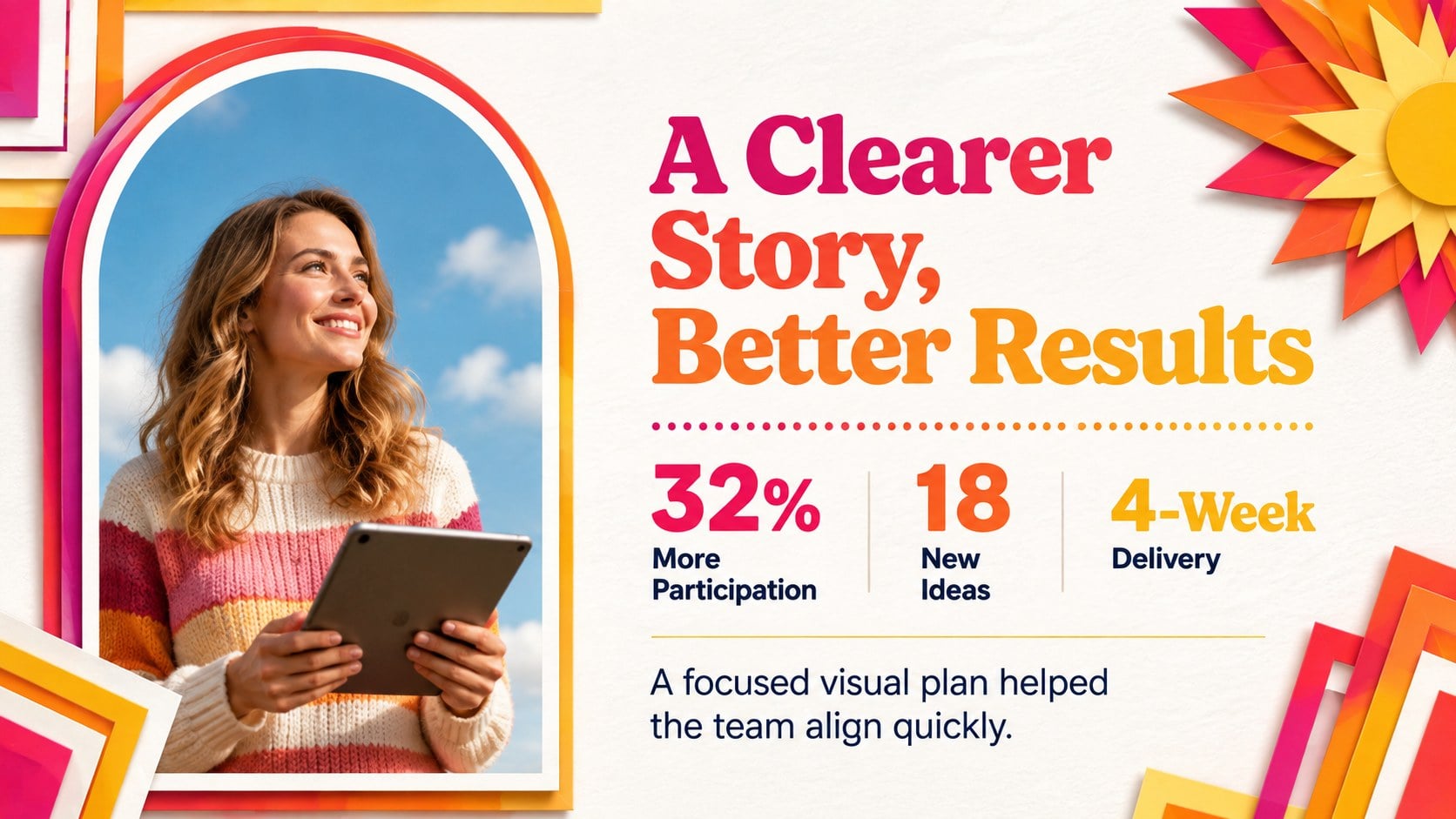 Layered Paper Rainbow Presentation Theme presentation template, slide 12