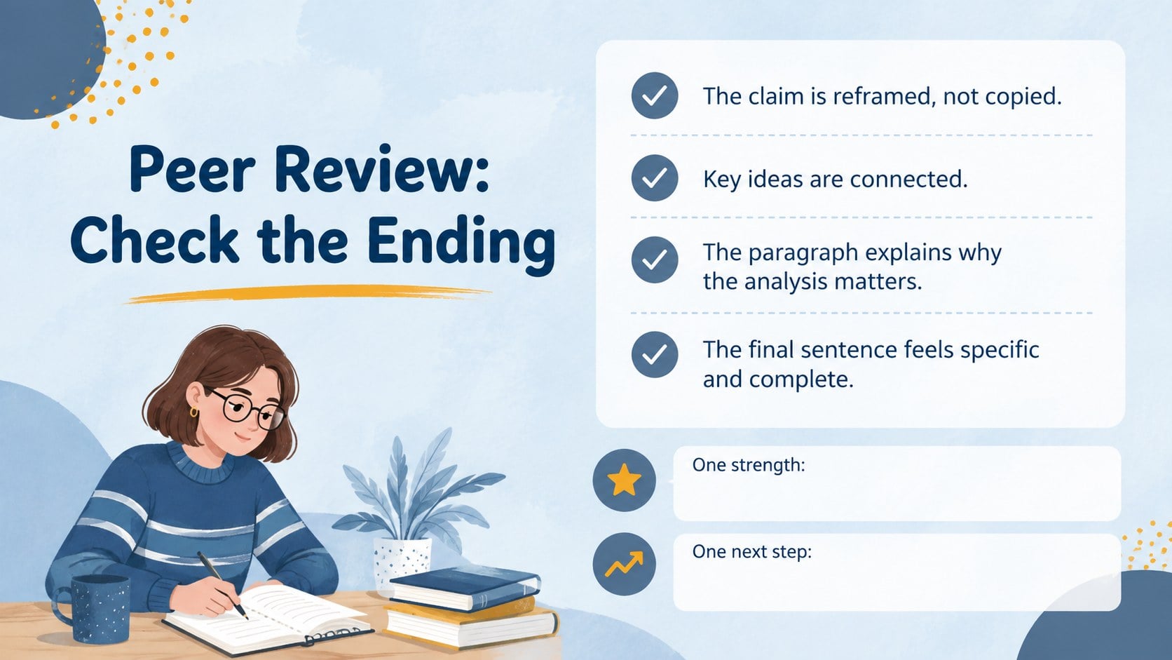 Literary Analysis Conclusion Lesson Deck presentation template, slide 12