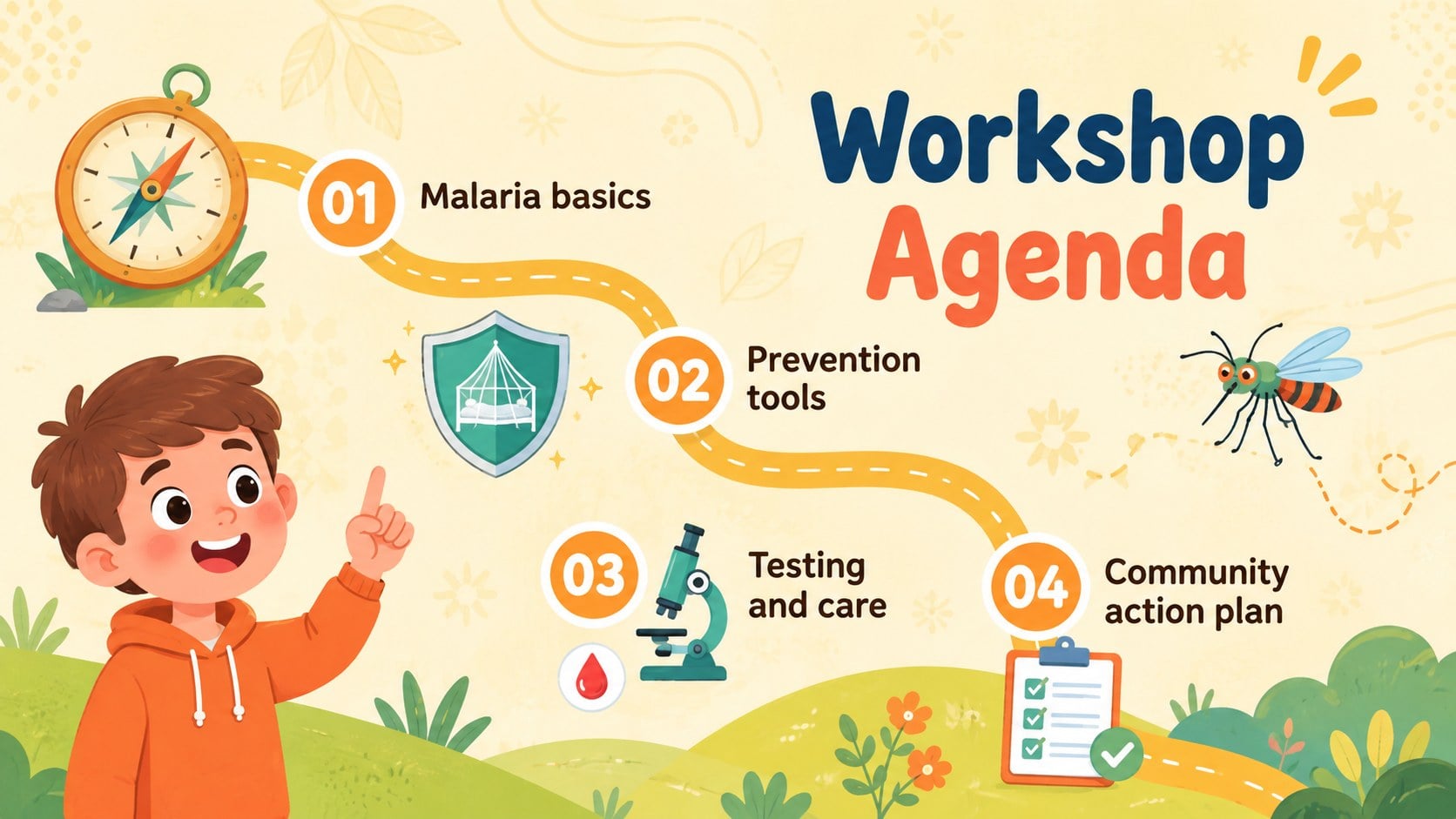 Modelo de apresentação Prevenção da malária, slide 13