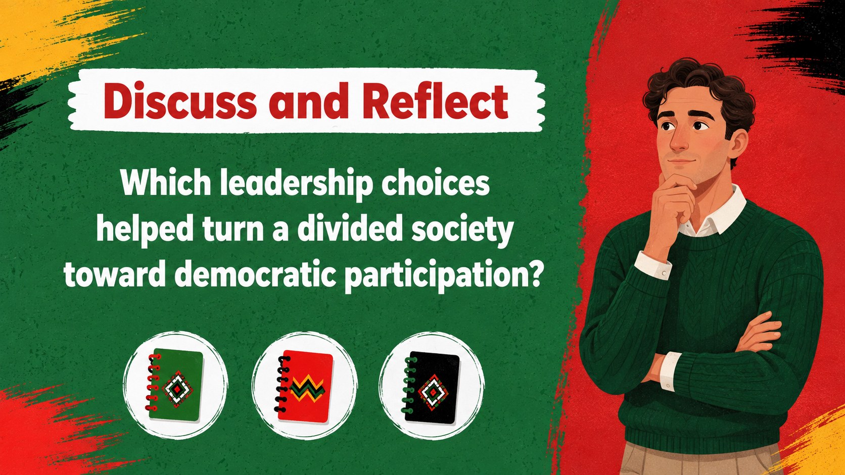 Mandela Leadership Journey Classroom Deck presentation template, slide 10