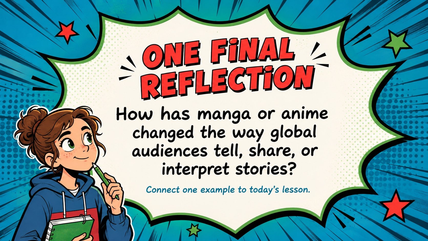 Modelo de apresentação Impacto Cultural de Mangás e Animes, slide 15