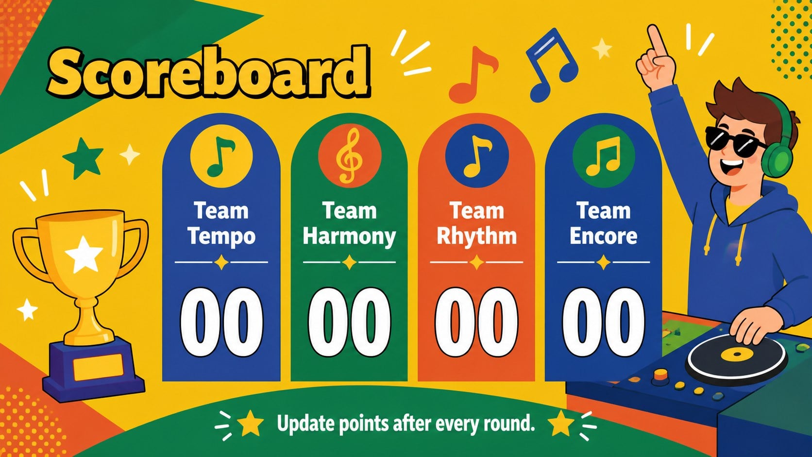 Melody Challenge Game Deck presentation template, slide 13