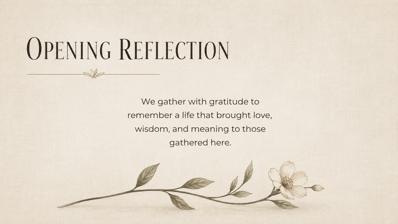 Memorial Service Tribute Slides presentation template, slide 3