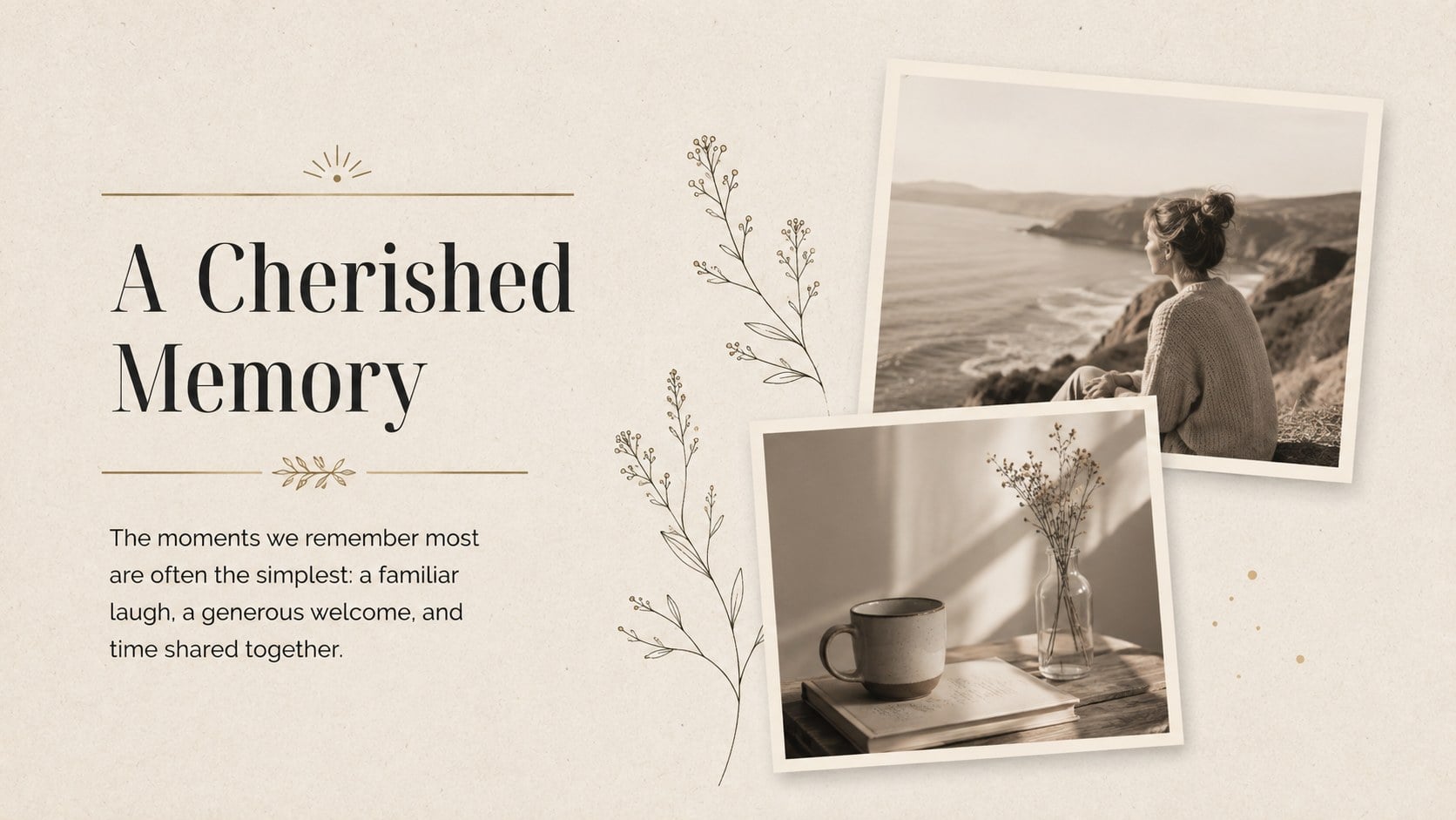Memorial Service Tribute Slides presentation template, slide 6