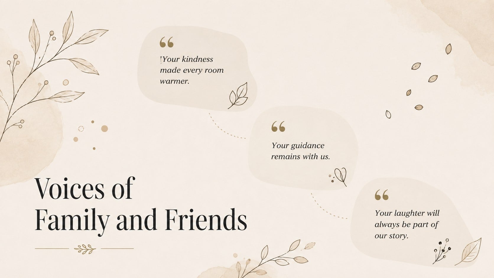 Memorial Service Tribute Slides presentation template, slide 9