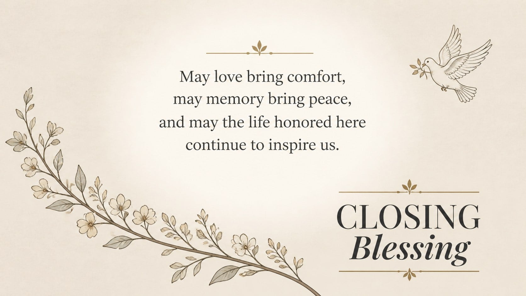 Memorial Service Tribute Slides presentation template, slide 14
