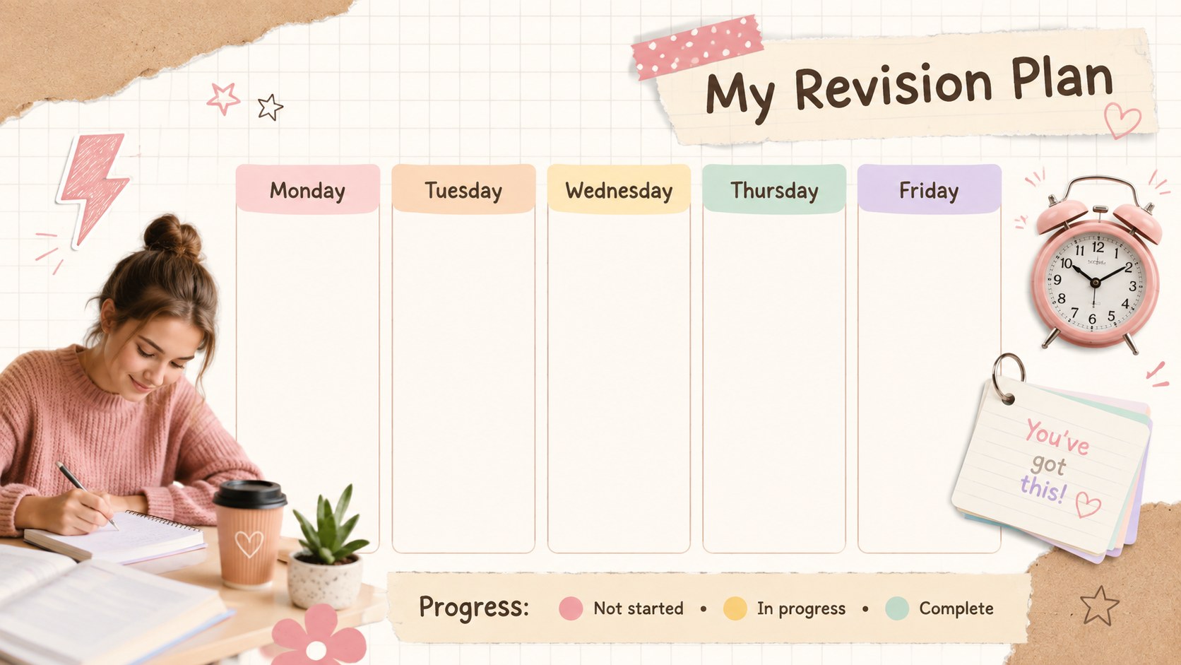 Minimal Study Notes Slide Deck presentation template, slide 14