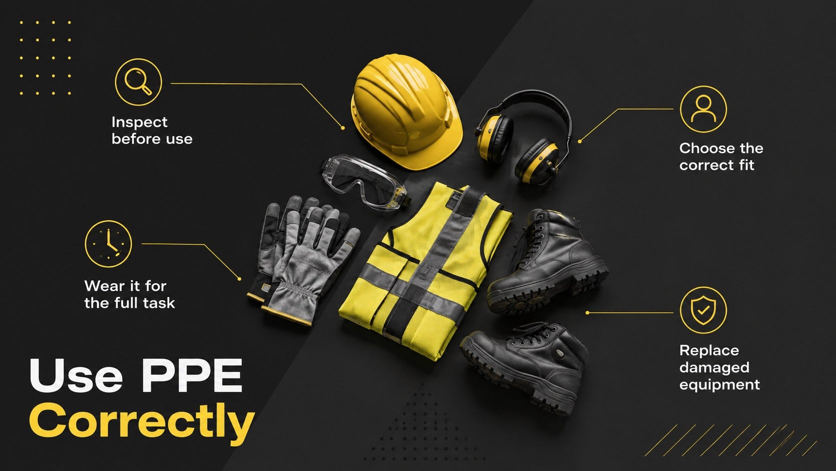 Modern Black Employee Safety Training Presentation presentation template, slide 7