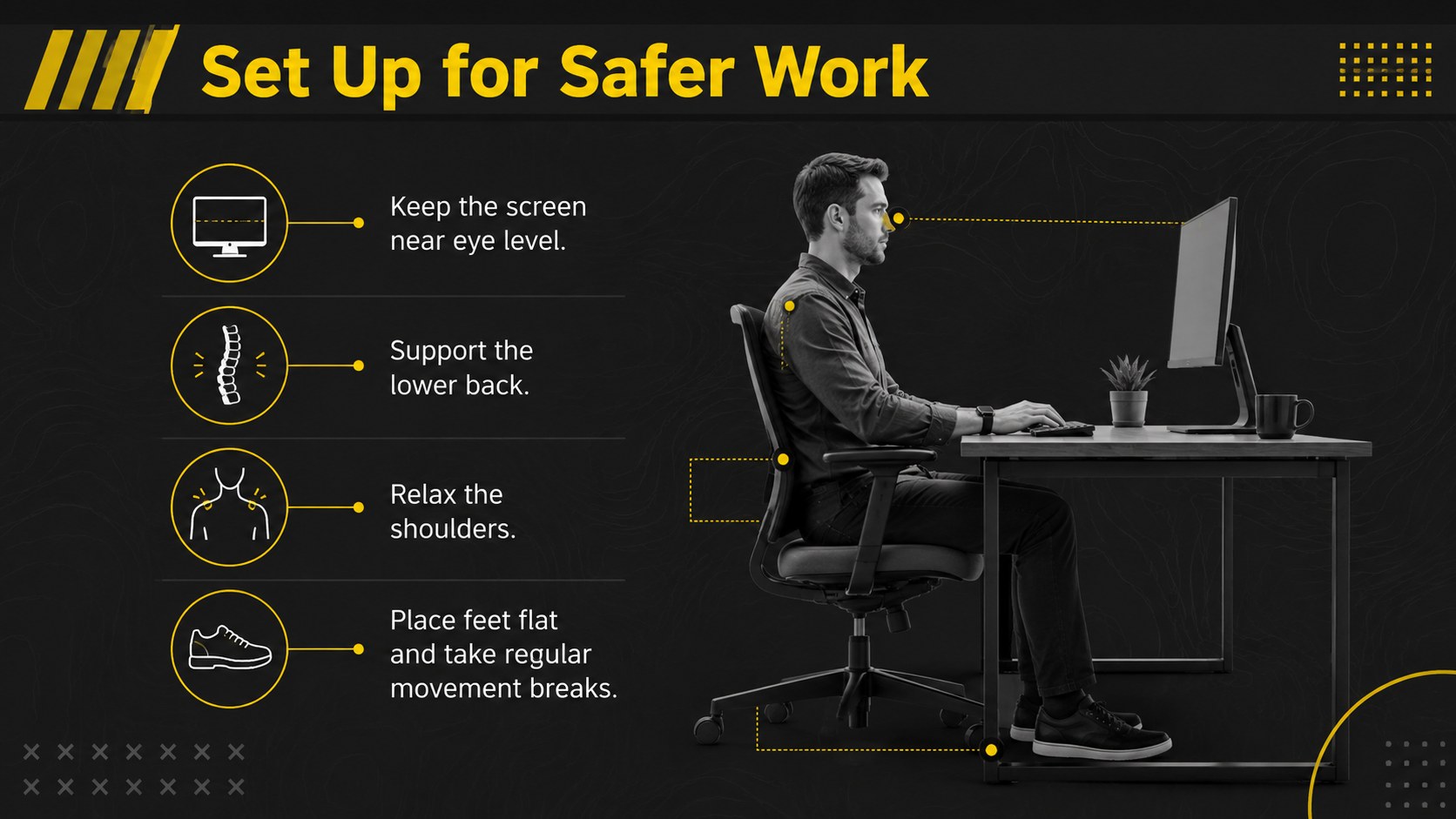 Modern Black Employee Safety Training Presentation presentation template, slide 10