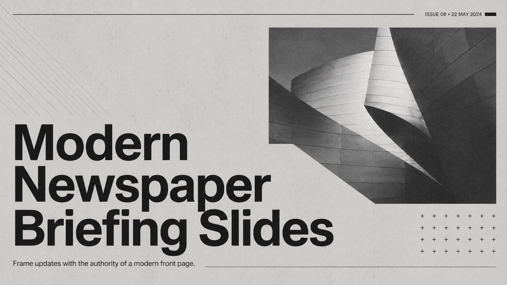 Modern Newspaper Briefing Slides
