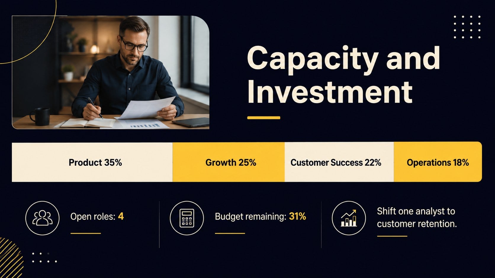 Monthly Strategy Check-In Slides presentation template, slide 11