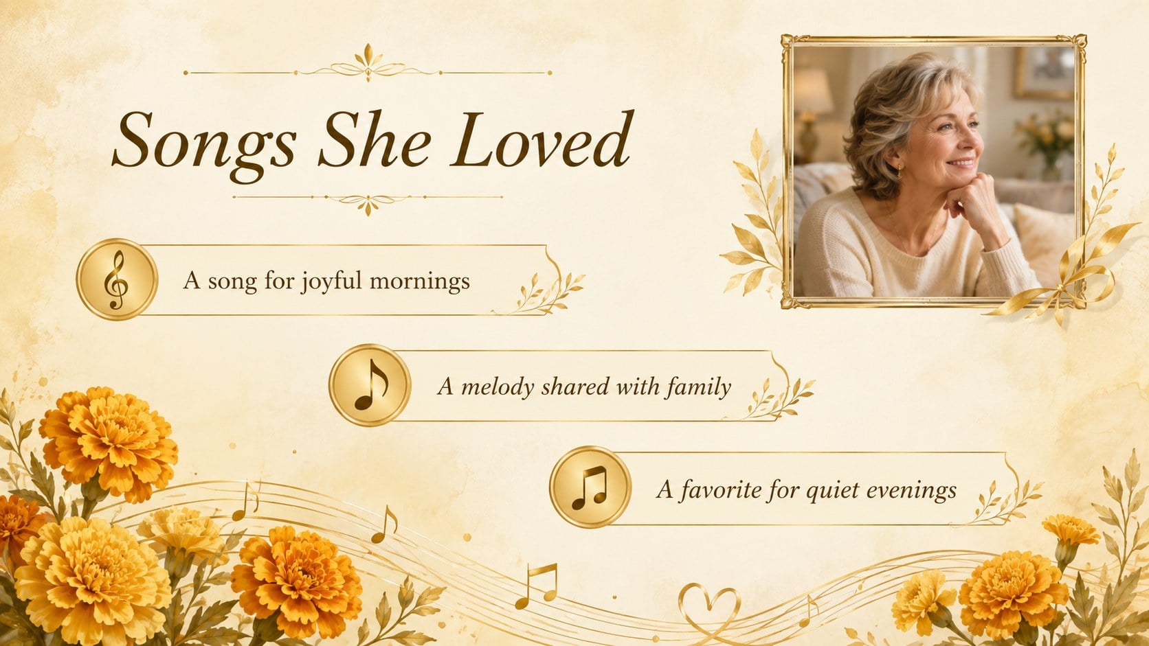 Modelo de apresentação Homenagem musical em memória da mãe, slide 5