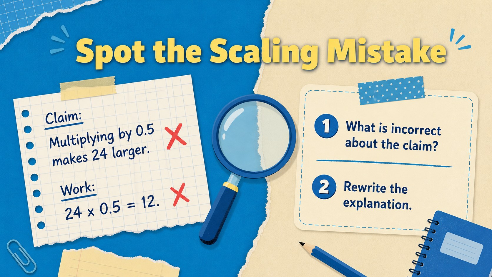 Multiplication Scaling Lesson Slides for Grades 6-8 presentation template, slide 13