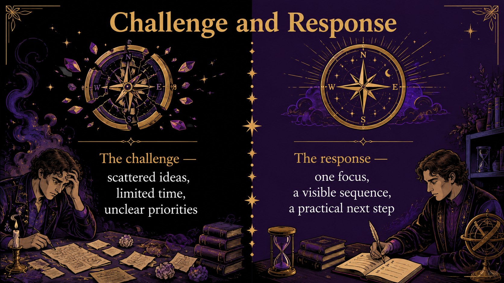Mystic Academy Tarot Slide Deck presentation template, slide 13