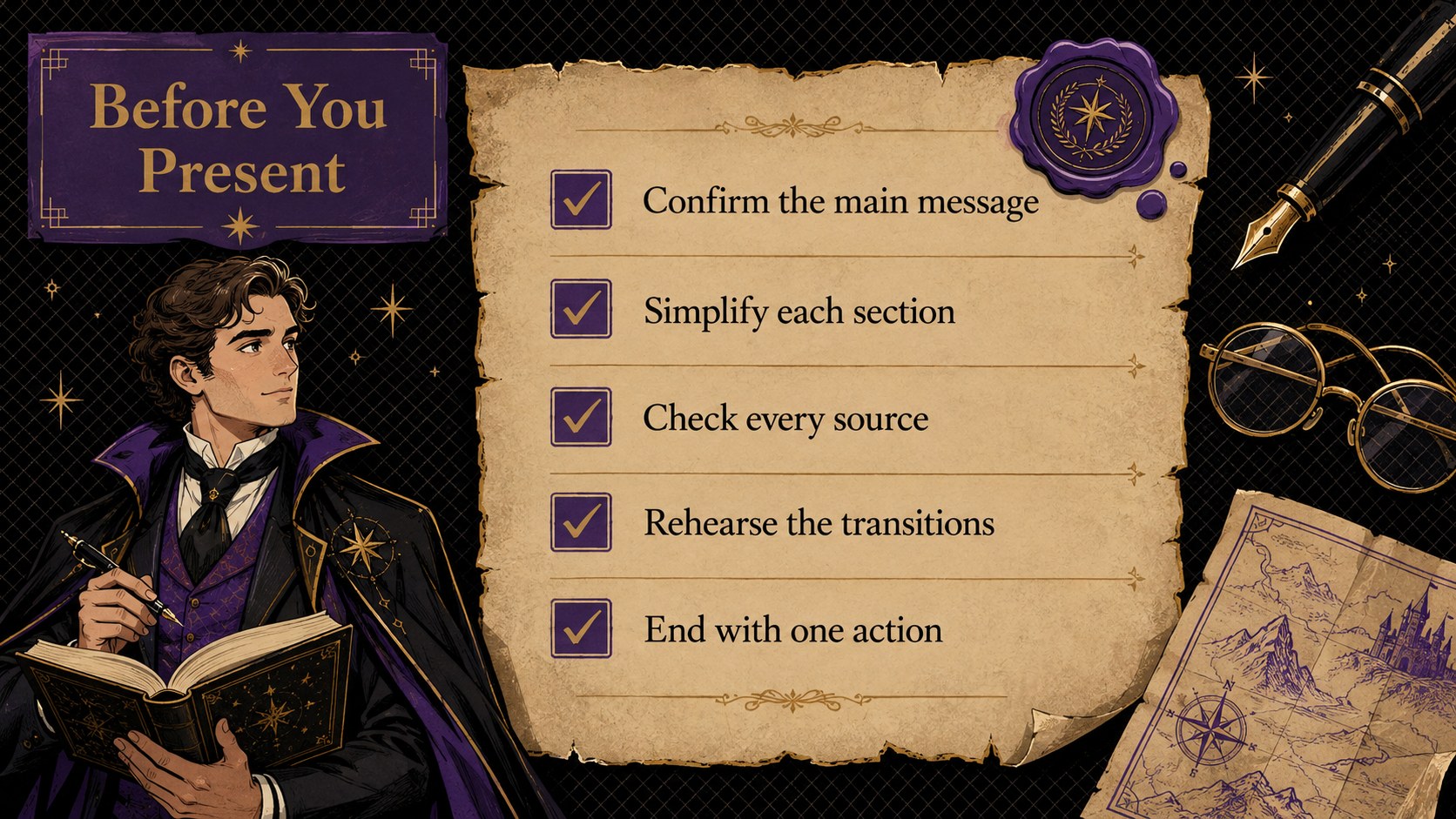 Mystic Academy Tarot Slide Deck presentation template, slide 14