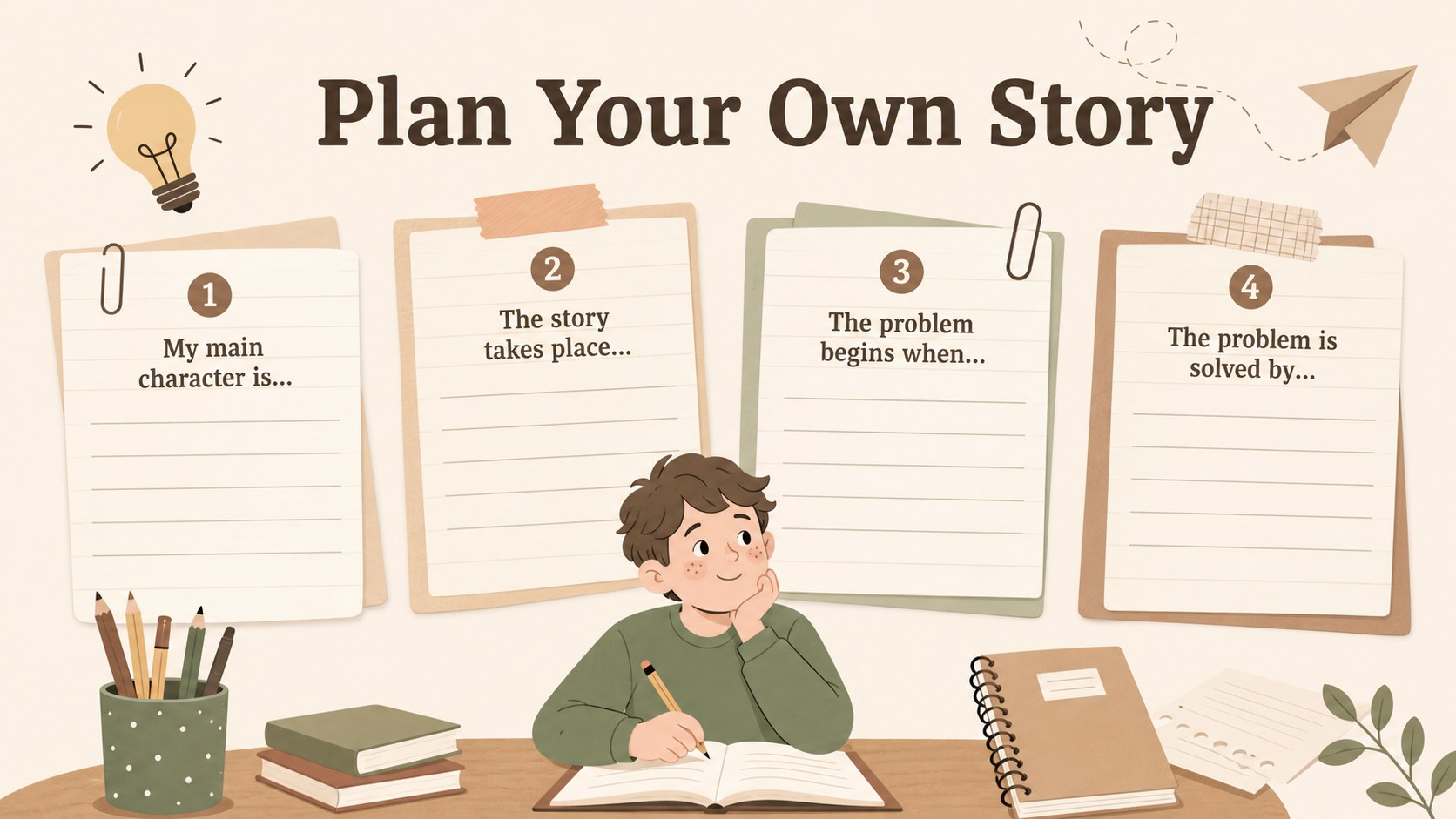 Narrative Building Blocks Classroom Slides presentation template, slide 14
