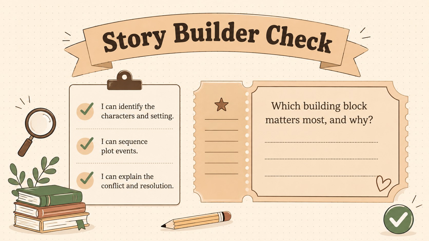 Narrative Building Blocks Classroom Slides presentation template, slide 15