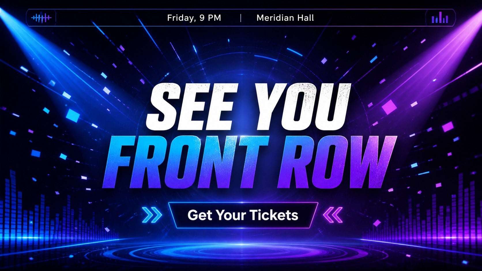 Neon Concert Promo Flyer Deck presentation template, slide 11