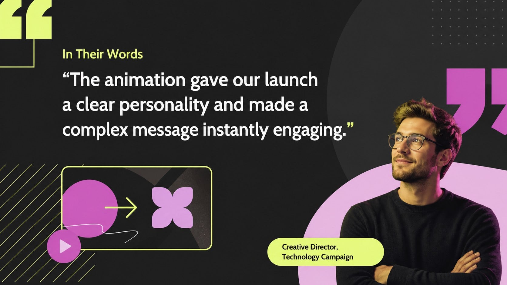 Neon Motion Design Portfolio presentation template, slide 11