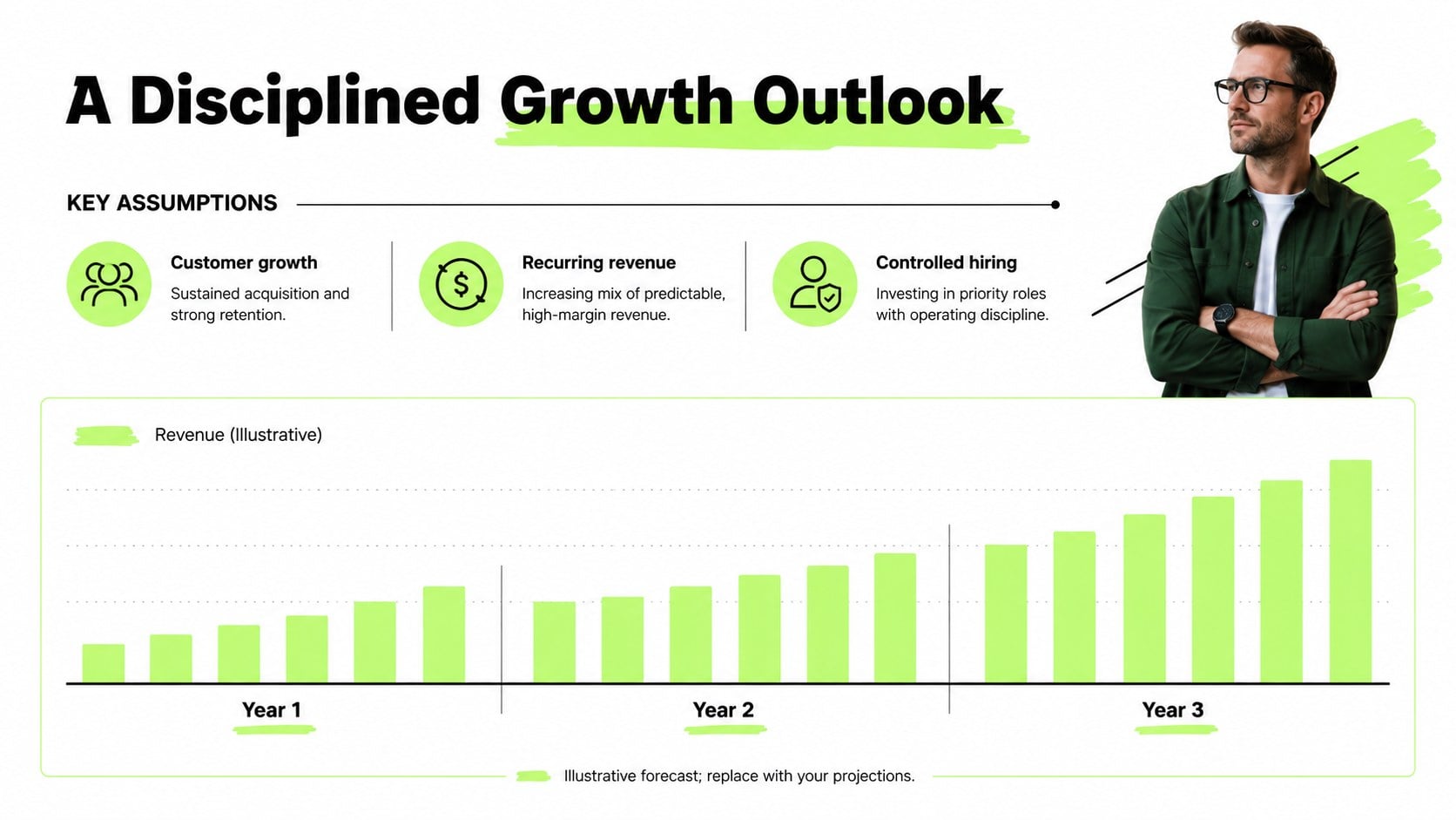 Neon Startup Planning Deck presentation template, slide 11