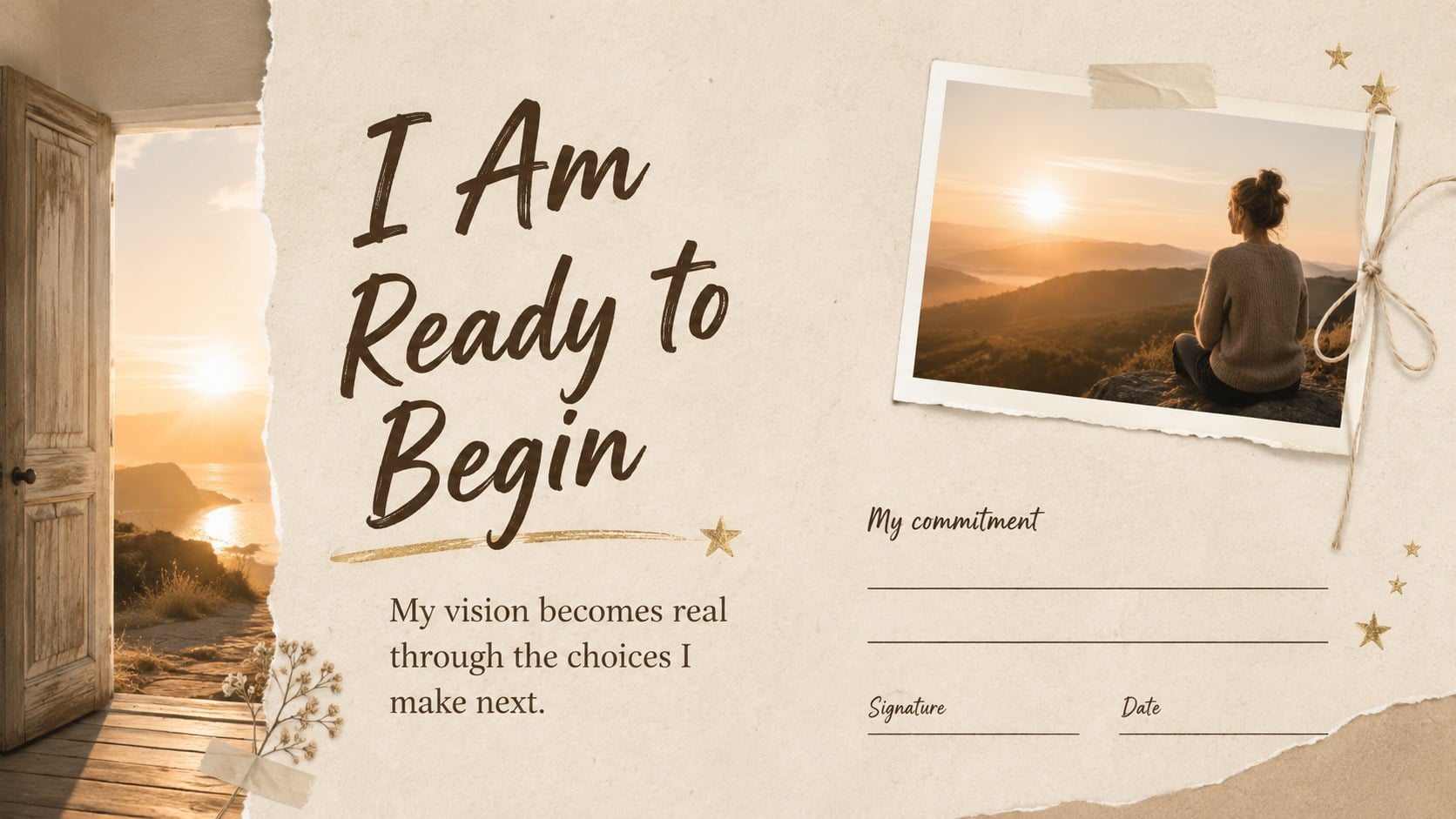 Modelo de apresentação Vision board de ano novo, slide 15