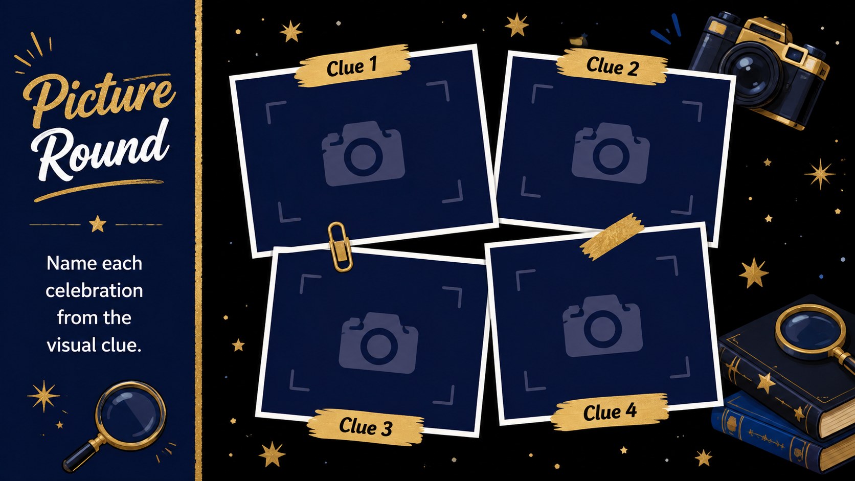 New Year's Eve Trivia Game Deck presentation template, slide 11