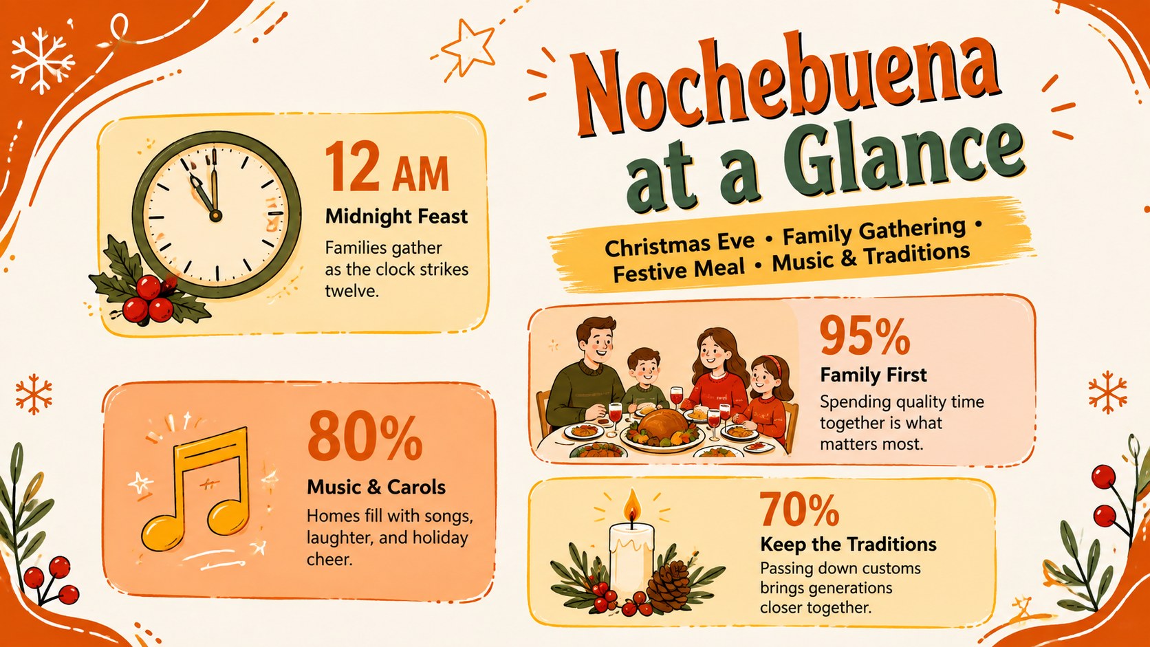Modelo de apresentação Noite de Natal em Estilo Doodle, slide 13