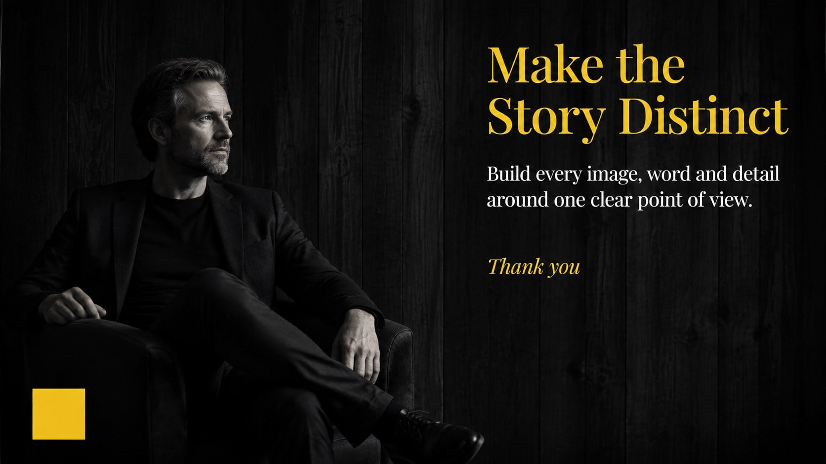 Noir Timber Editorial Deck presentation template, slide 16