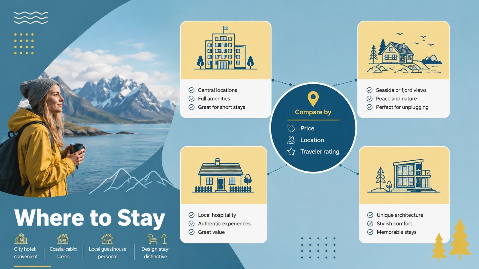 Nordic Trip Planning Slides presentation template, slide 11