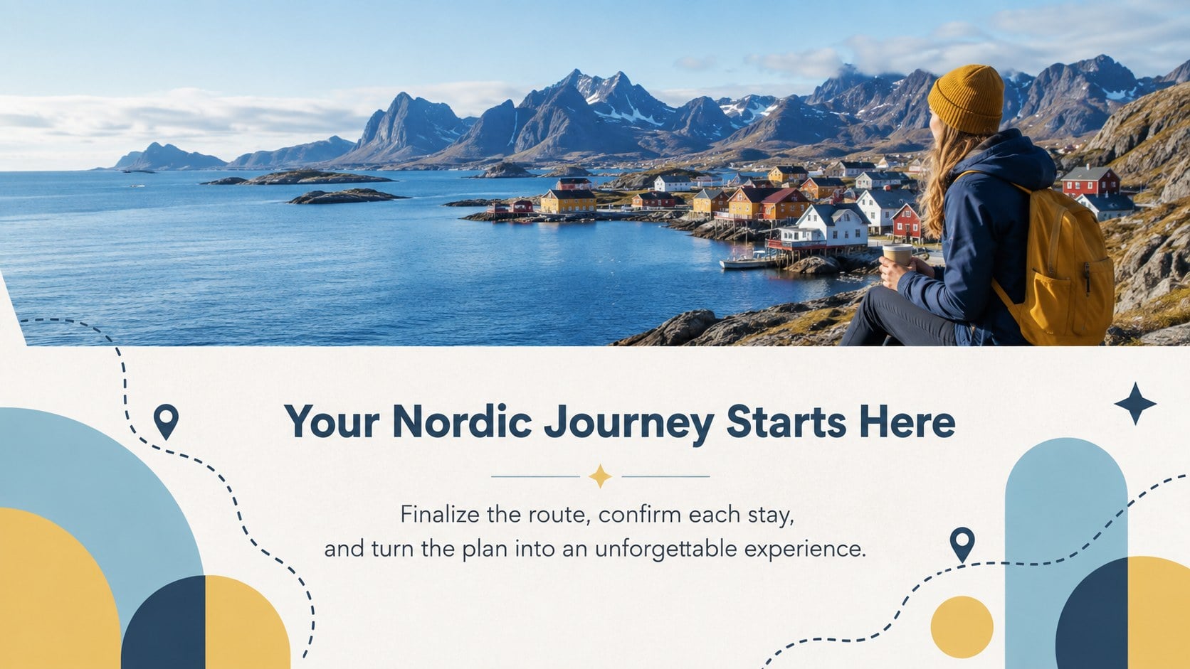 Nordic Trip Planning Slides presentation template, slide 15