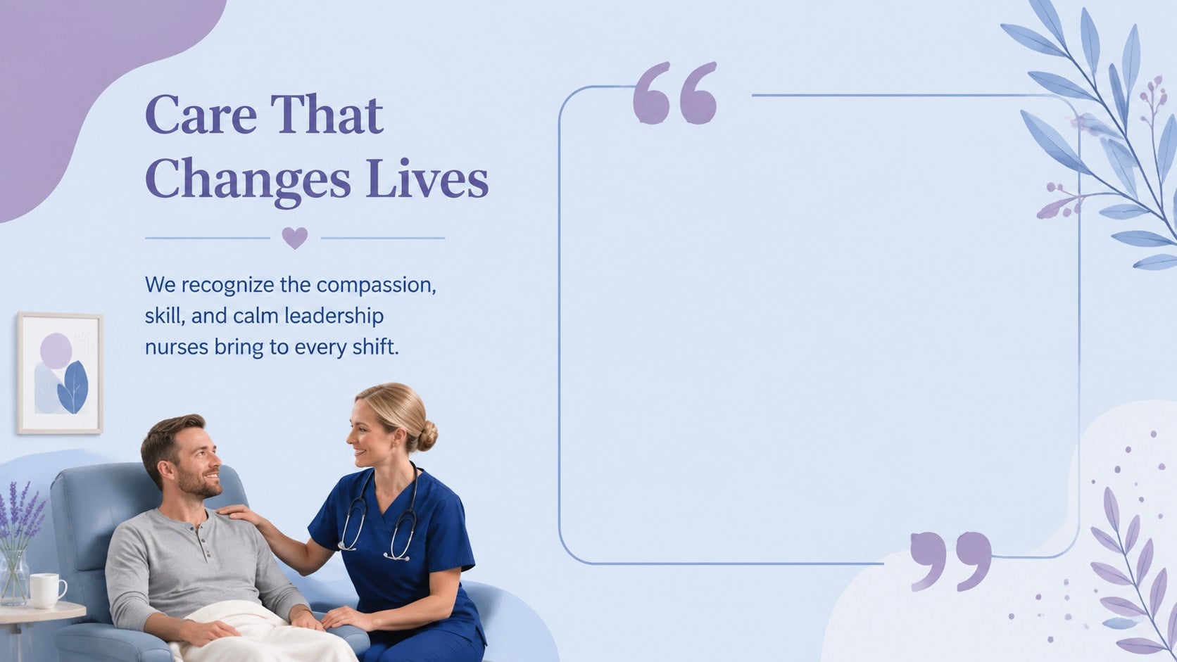 Nurse Recognition Celebration Deck presentation template, slide 3